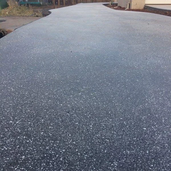 black driveway